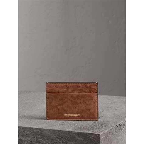 burberry house check and grainy leather card case|Burberry Limited.